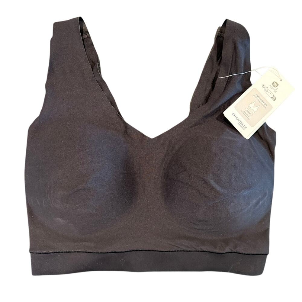 NWT Chantelle SoftStretch Padded Top Bralette, Black, Women’s XL/XXL
